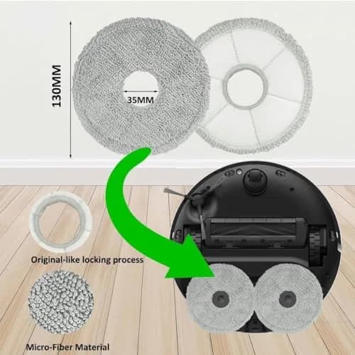 JoyBros Replacement Parts for Dreame X40 Ultra Complete L40 Ultra MOVA P10 P50 Pro Ultra Robot Vacuum Cleaner (15-Piece Set) thumbnail 4