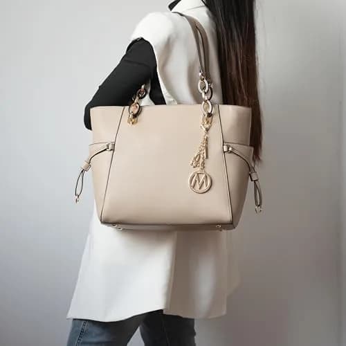 MKF Collection Yale Tote Bag Vegan Leather Handbag 38cm (15in) x 28cm (11in) x 10cm (4in) | Chic Everyday Carry thumbnail 3