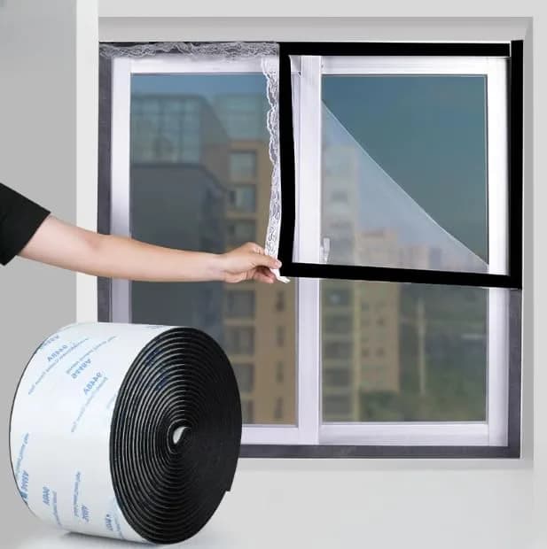 SANKA Heavy Duty Hook and Loop Tape Roll, Black, 2 in x 10 FT | Self-Adhesive Fastener with Industrial Strength thumbnail 5