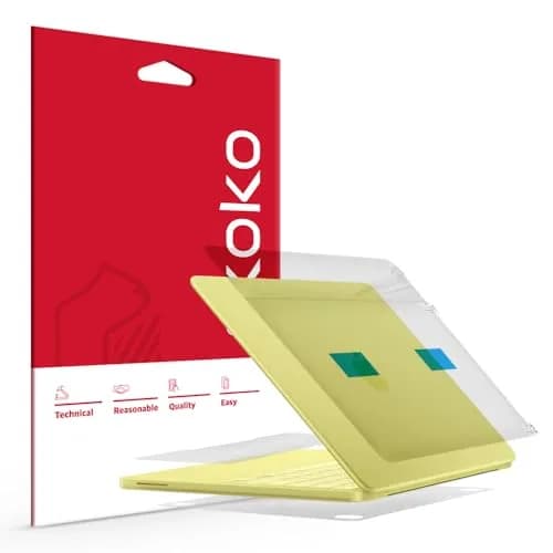 skoko Invisible Matte transparent Skin Compatible with MacBook Neo 13 A3404 | Ultra-Thin 90µm, Non-Slip, Made in South Korea thumbnail 1