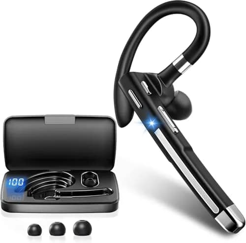 Hsility YYK520-2 Bluetooth Headset with Mic | 100 Hrs Battery, 270° Rotatable Earpiece thumbnail 1
