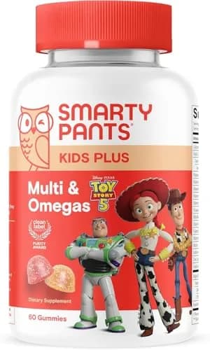 SmartyPants Toy Story 5 Kids Multivitamin Gummies 60 Count | Immune Support with Omega 3, Vitamin D, C, B12, E, Zinc & Iodine thumbnail 1