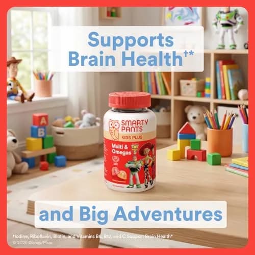 SmartyPants Toy Story 5 Kids Multivitamin Gummies 60 Count | Immune Support with Omega 3, Vitamin D, C, B12, E, Zinc & Iodine thumbnail 2