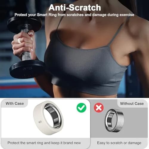 ZOOROO 12 Pack Ring Covers for Oura Ring Gen 3/4, Size S (4-7) | Silicone Protector with Charging Hole thumbnail 4