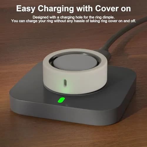ZOOROO 12 Pack Ring Covers for Oura Ring Gen 3/4, Size S (4-7) | Silicone Protector with Charging Hole thumbnail 3