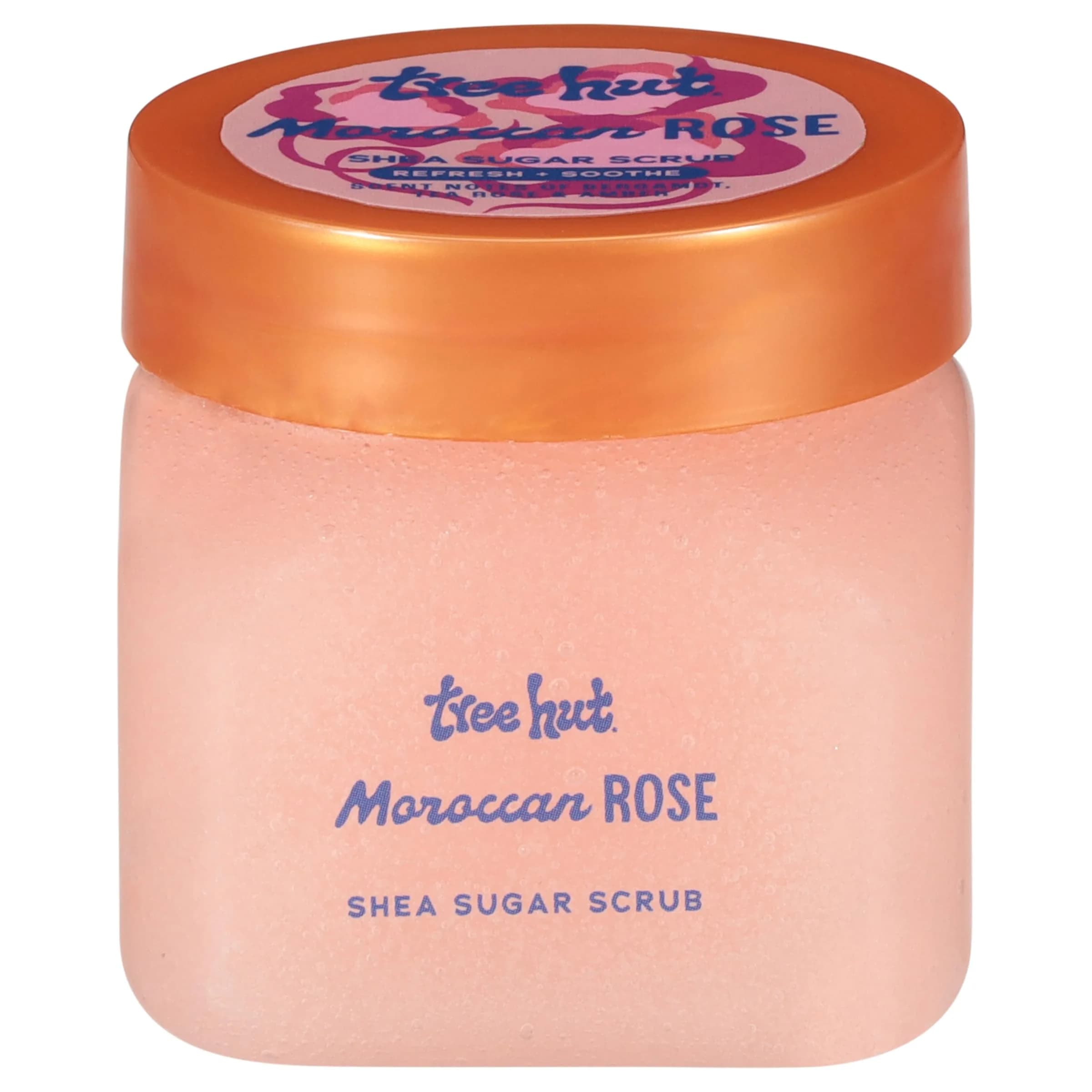 Tree Hut Mini Moroccan Rose Sugar Body Scrub 100ml (3.4 Oz) | Exfoliates Dull Skin