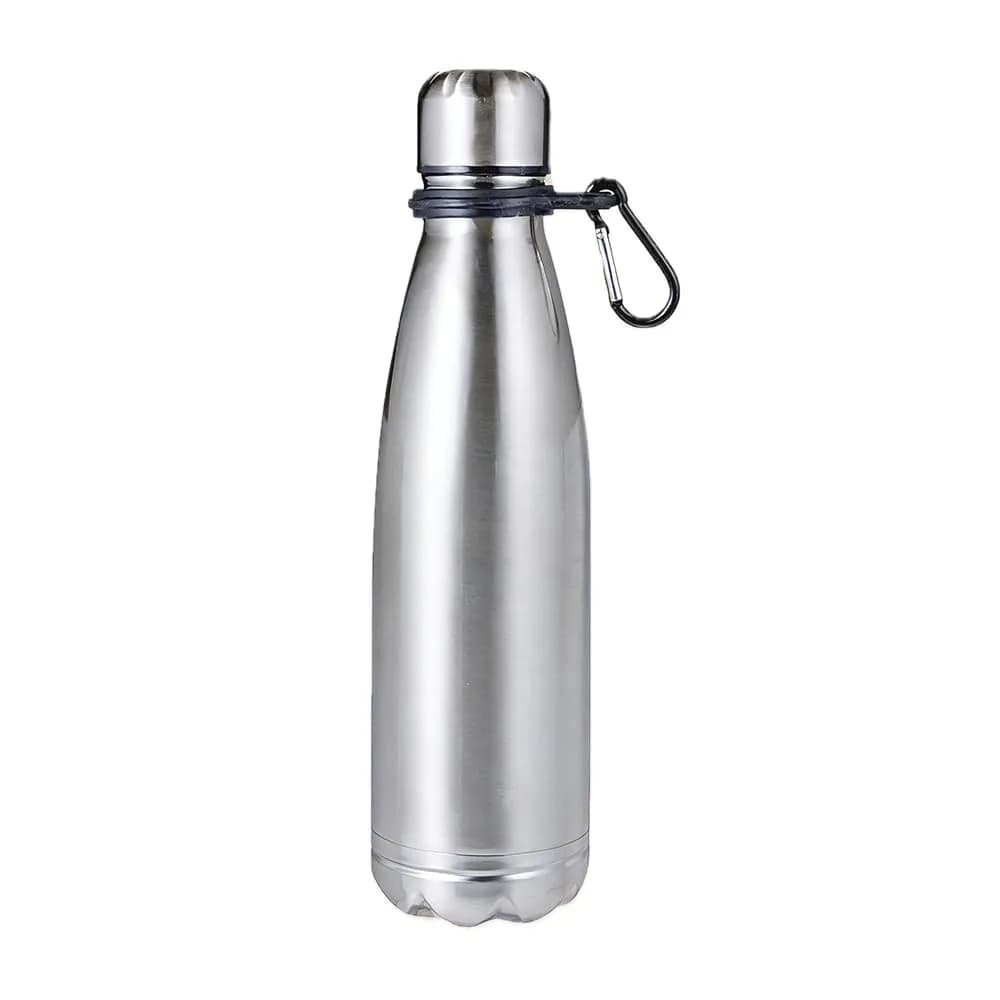 LetPetSet Golden Water Bottle Diversion Safe 532ml (18 Fl Oz) | Hidden Compartment for Valuables — silver