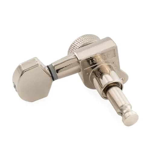 Musiclily Pro R15J Locking Tuning Pegs 6-in-line 15:1 Ratio Nickel | Sealed Die-Cast Zinc Alloy for Electric Guitars thumbnail 6