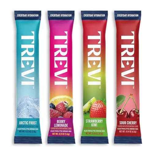 TREVI Electrolytes Powder Packets Variety Pack: Favorites 20 Servings | Sugar-Free Hydration with 3x Electrolytes thumbnail 1