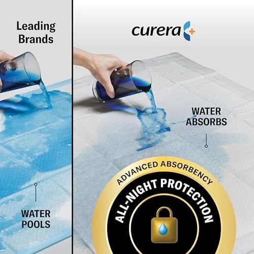 Curera CozyKids Disposable Bedwetting Bed Pads for Kids 30”x 34” (30-Pack) | XXL Waterproof Protection for Dry Nights thumbnail 4
