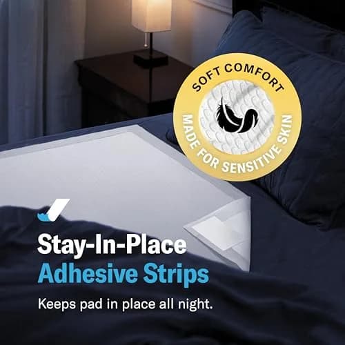 Curera CozyKids Disposable Bedwetting Bed Pads for Kids 30”x 34” (30-Pack) | XXL Waterproof Protection for Dry Nights thumbnail 6