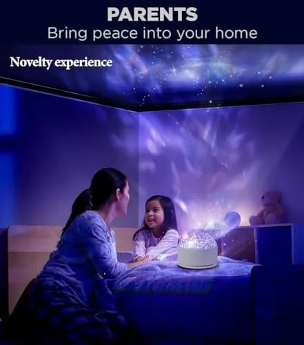 diatomiteco Calming Sensory Ocean Wave Lamp 2 Pack | Projects Water Ripple Effects onto Walls and Ceilings thumbnail 8