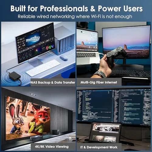 WAVLINK USB4 to 10Gbps Ethernet Adapter Supports Thunderbolt 3/4/5 & USB4 | True 10Gbps Wired Performance thumbnail 4
