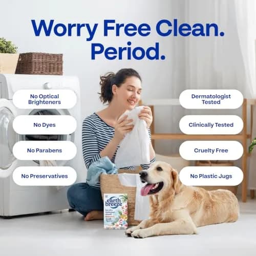 Earth Breeze Laundry Detergent Sheets Island Tropics 60 Loads | Concentrated Formula Eco-Friendly Biodegradable Value Pack thumbnail 6