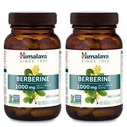 Himalaya Berberine Supplement 1000 mg | Supports Immunity & Metabolism, Vegan, 2 Pack thumbnail 1