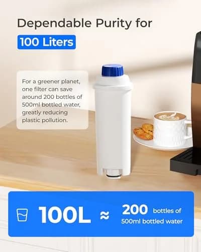 Waterdrop C11 Low-TDS Coffee Filter Replacement for De'Longhi® 4 Pack | Advanced Filtration for Richer Coffee thumbnail 7