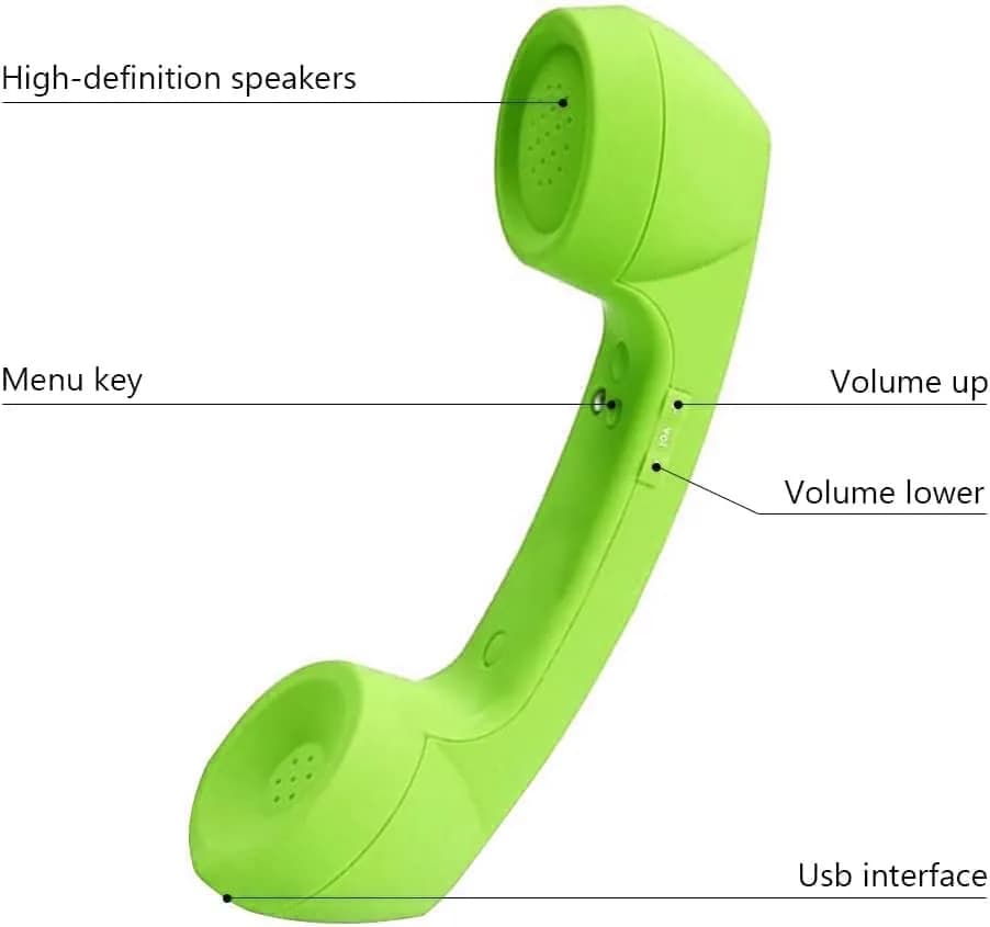 LIONSOUL Retro Bluetooth Handset with USB Charging | 12 Hours Talk Time thumbnail 5