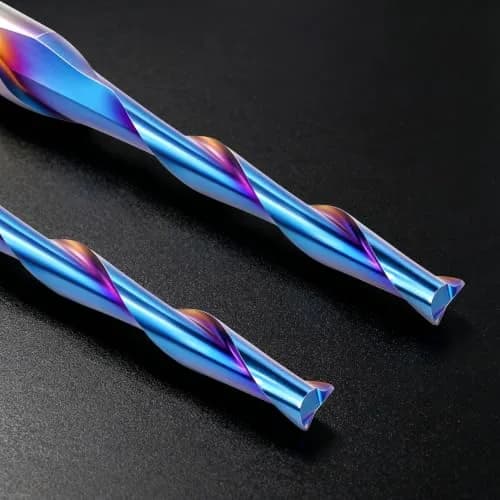 HQMaster 1/8" Shank 2-Flute Upcut CNC Router Bits 10pcs | Solid Carbide Spiral End Mill for Woodworking thumbnail 7
