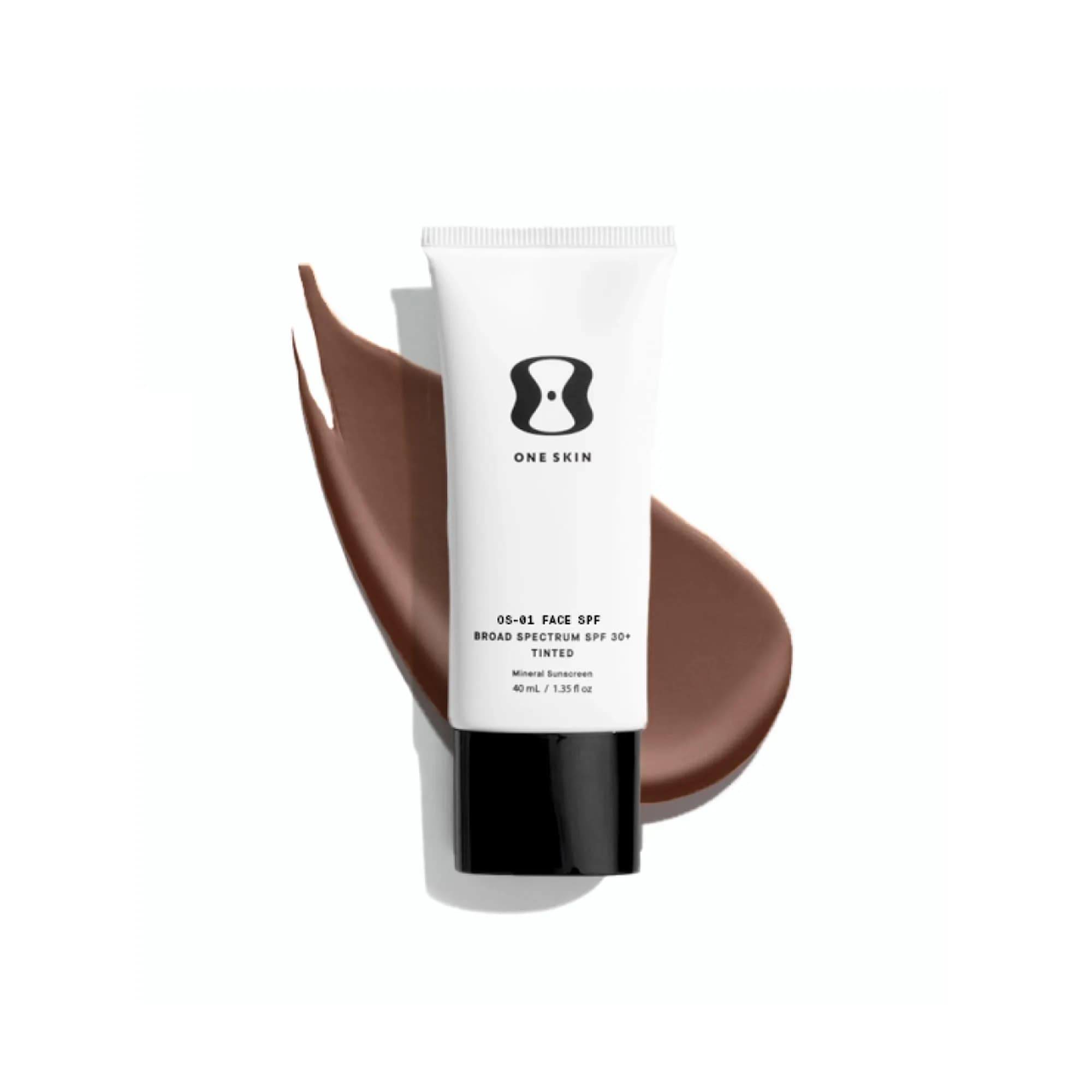 oneskin OS-01 Face SPF 30 Mineral Sunscreen 40mL | Broad Spectrum, Light, Sensitive Skin Friendly — Deep