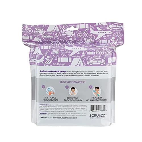 Scrubzz Disposable No Rinse Bathing Wipes 25 Count (Pack of 1) | Gentle Cleansing for Sensitive Skin thumbnail 8