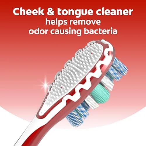 Colgate 360 Advanced Whitening Soft Toothbrush Pack, 8 Count | Helps Clean Teeth, Tongue, Cheeks, & Gums thumbnail 4
