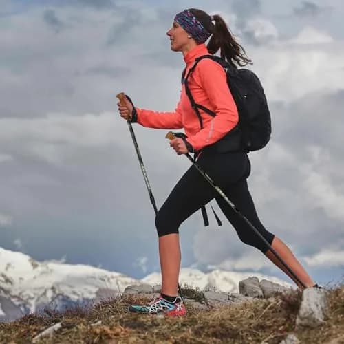 Fizan Tierra Trekking Poles – 7.9 oz, Ultralight, Adjustable, Collapsible, Aluminum, Cork Grip, Light Blue | Customized Fit for Hiking thumbnail 7