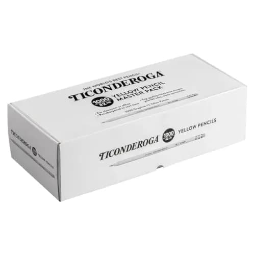 Ticonderoga Wood-Cased Pencils, Pre-Sharpened, HB #2, Yellow, 2000 Pencils Total | Trusted by Teachers for Over 100 Years thumbnail 4