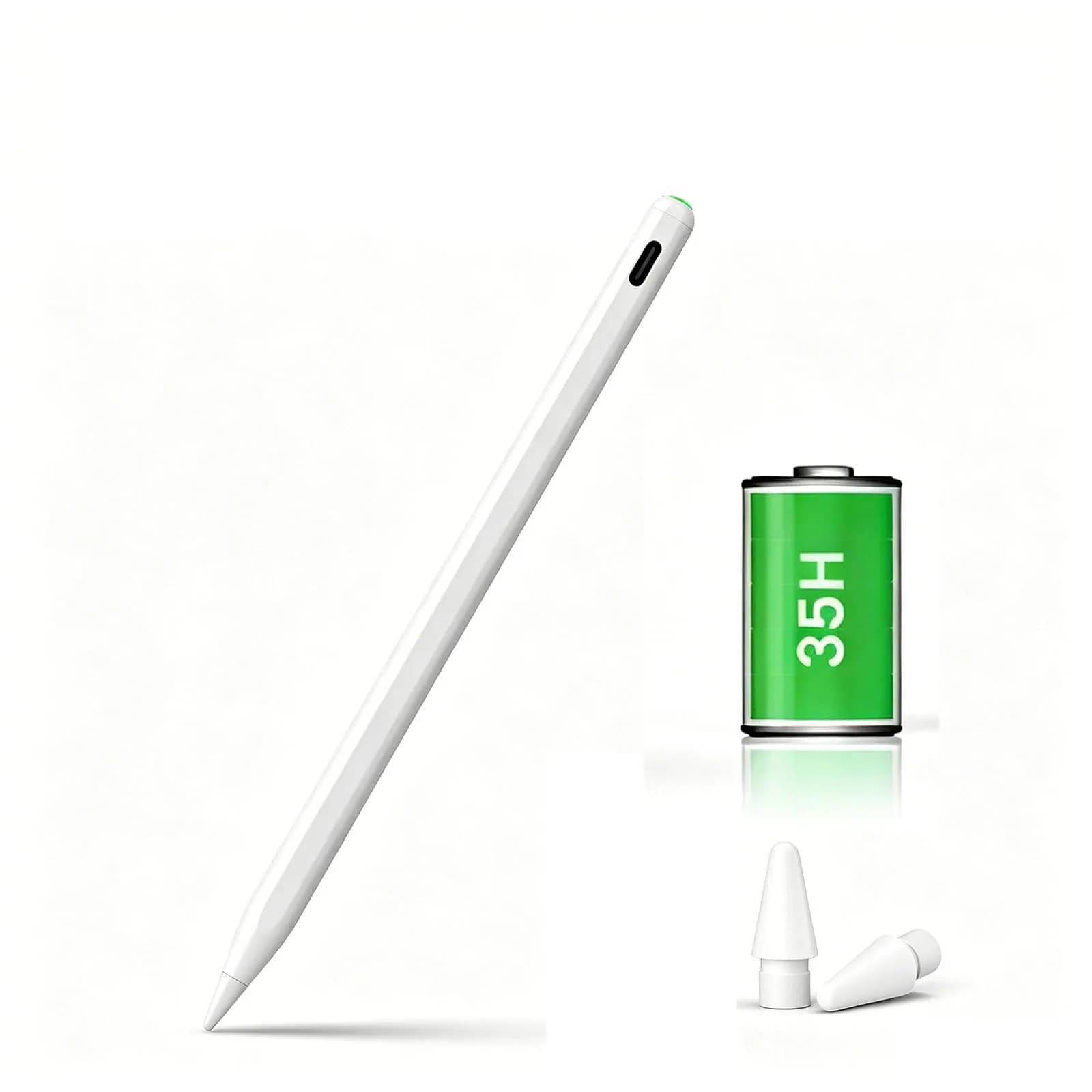 STYLUSHOME Stylus Pen for iPad 2018-2026, 35H Battery, Palm Rejection, Magnetic | Tilt Sensitive, USB-C Fast Charge