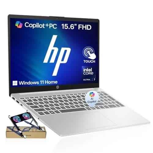 HP 15.6 Touchscreen Ultra 7 155H 2026 Edition AI Laptop,16GB DDR5 512GB SSD | 15.6 inch FHD Touch, Intel Core Ultra 7, Windows 11 thumbnail 1