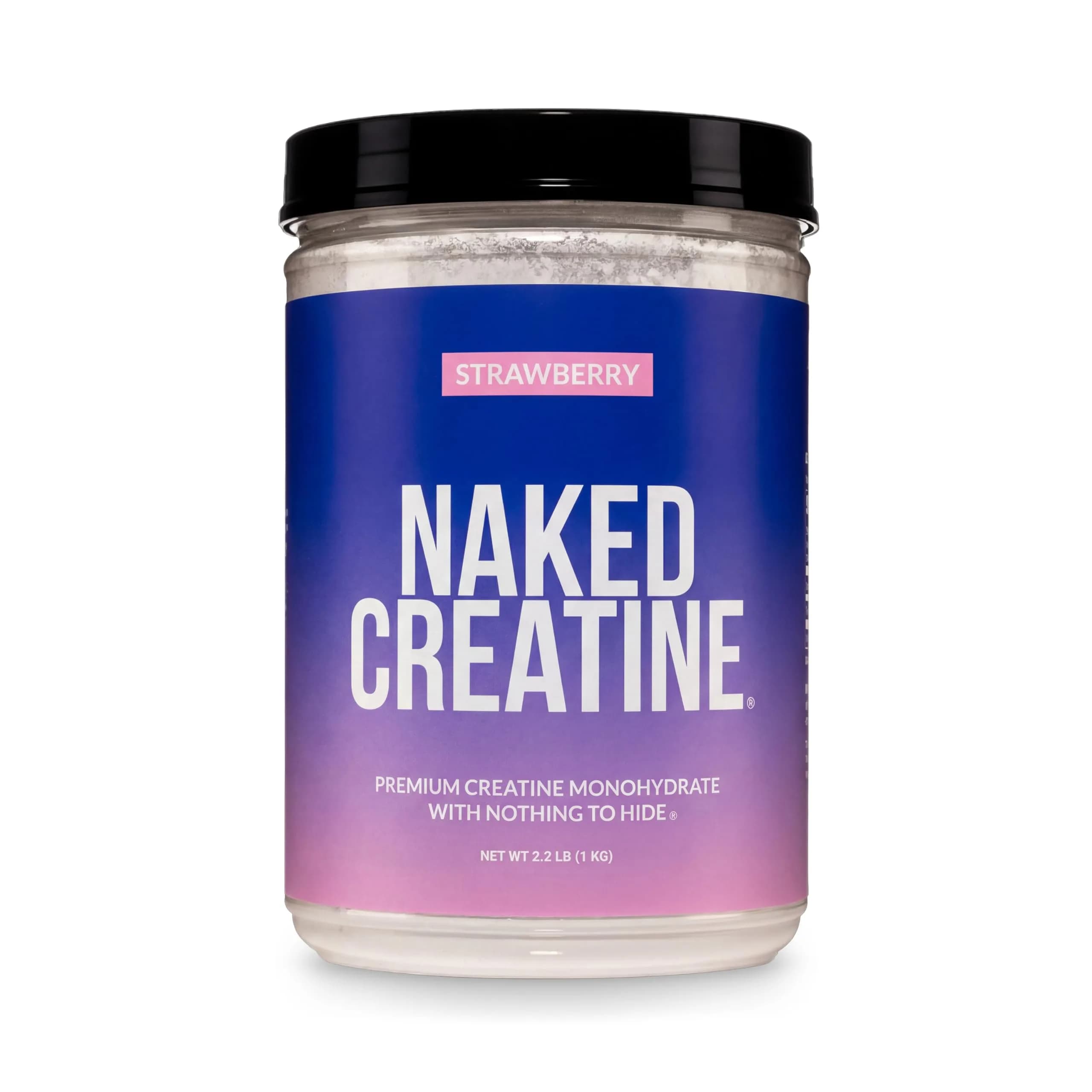 NAKED Pure Micronized Creatine Monohydrate Powder 1000g (35.2 oz) | NSF Certified Vegan Muscle Building Supplement — Blue