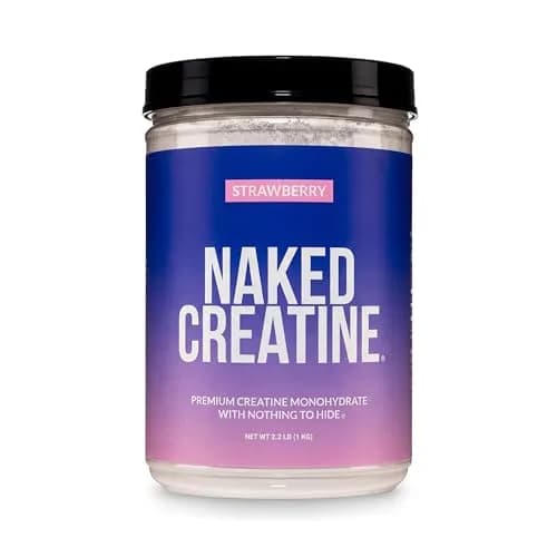 NAKED Creatine Strawberry Flavored Creatine Monohydrate Powder 90 Servings (35.2 oz / 1 kg) | Muscle Growth & Vegan Formula thumbnail 1