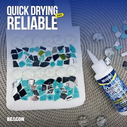 Beacon Mosaic Glue - Non-Toxic & Water Resistant, 4 Fl Oz (Pack of 2) | Bonds All Tiles & Surfaces thumbnail 4