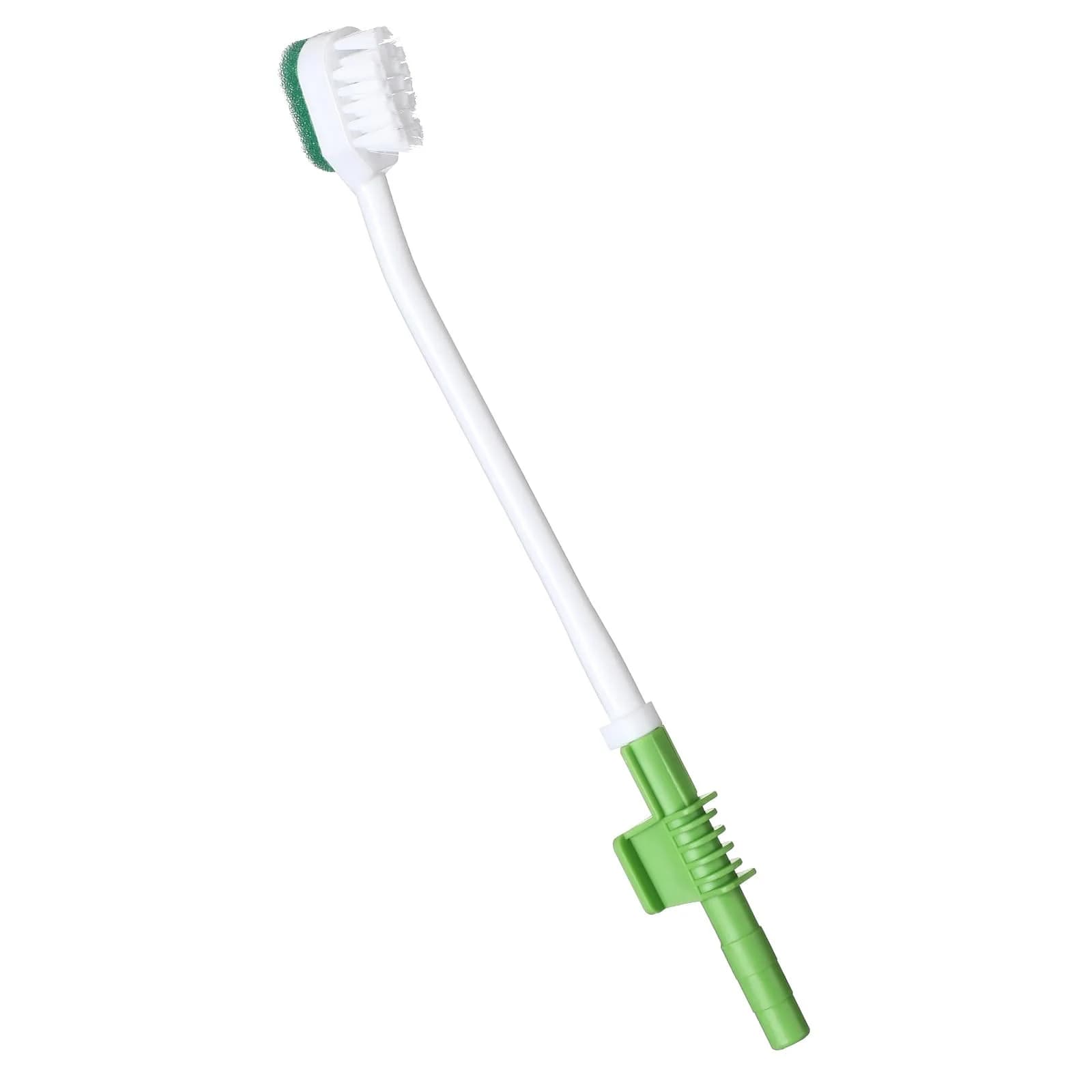 Didaey Green 10 Pcs Oral Suction Swabs Sponge Toothbrush | Individually Wrapped — Green