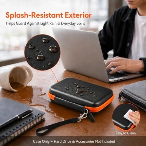 ALKOO Hard Drive Case for LaCie Rugged Mini 1TB-5TB | Protects Drive & Accessories thumbnail 7