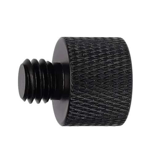SAVITA Mic Foot Adapter 2pcs Aluminum Black | 3/8 Male to 5/8 Female Tripod Screw Adapter thumbnail 4