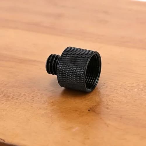 SAVITA Mic Foot Adapter 2pcs Aluminum Black | 3/8 Male to 5/8 Female Tripod Screw Adapter thumbnail 5