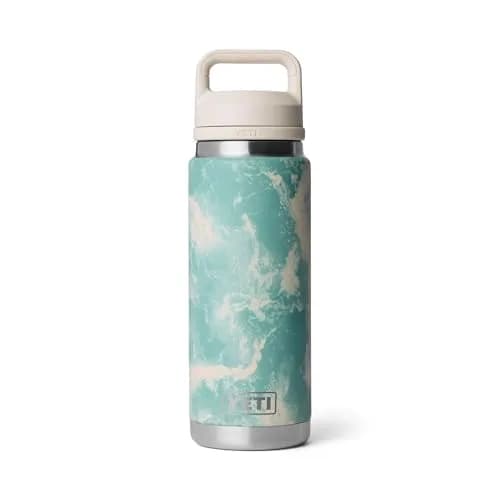 YETI Rambler 26 oz Bottle in Sea View: Insulated Stainless Steel with Chug Cap thumbnail 1