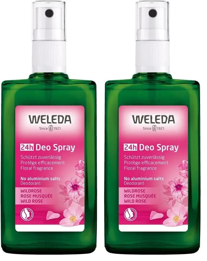 Weleda Wild Rose 24h Deodorant Spray 200ml (6.8 Fl Oz) | Natural Odor Control - main product image