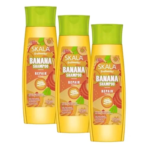 SKALA Banana Shampoo for Dry & Frizzy Hair | Vegan Hydration & Frizz Control, 325 mL thumbnail 1