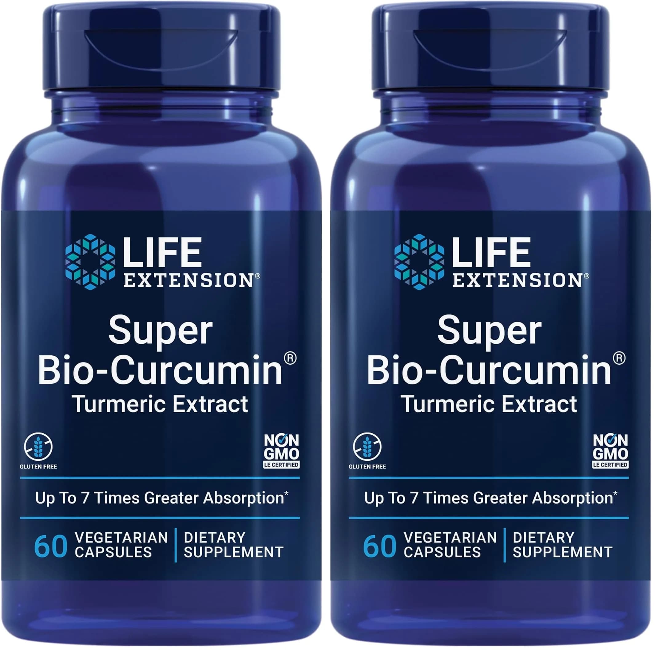 Life Extension Super Bio-Curcumin Turmeric Extract 400mg 120 Count | Highly-Absorbable Curcumin for Whole-Body Health Support - main product image