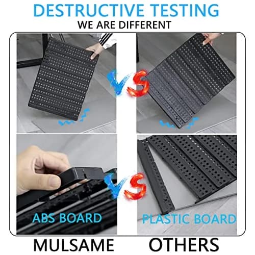 MULSAME Wall Mounted Storage Bins Parts Rack 25.2"*16.2" | Garage Organizer in 4 Colors thumbnail 4