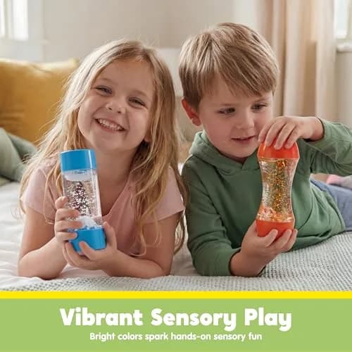 JOYIN 4-Pack Mini-World Fidget Tubes for Kids | Sensory & Stress Relief Toy for Autism (en_US, 4 pack, Plastic, Rectangular, 1.28kg) thumbnail 6