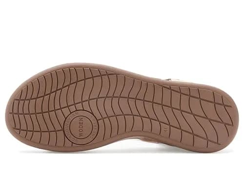 Woden Women's Line Sandals Taupe Multi 6.5 Medium | Recycled, Adjustable Velcro Straps thumbnail 5