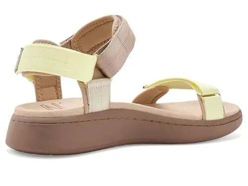 Woden Women's Line Sandals Taupe Multi 6.5 Medium | Recycled, Adjustable Velcro Straps thumbnail 3