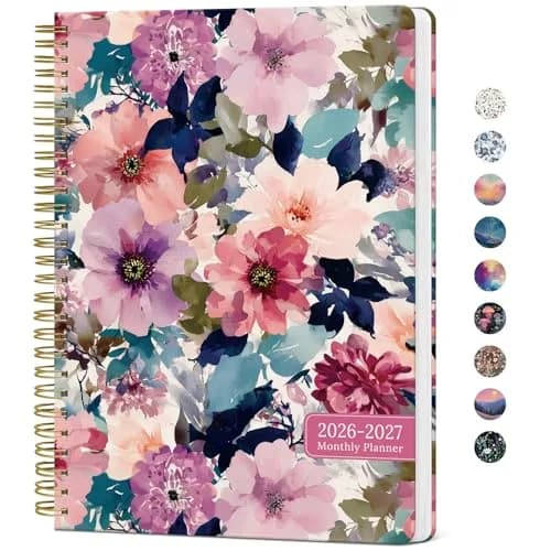 Taja Monthly Planner 2026-2027 18-Month Calendar 19 cm x 25 cm | Aesthetic Design for Students & Professionals thumbnail 1