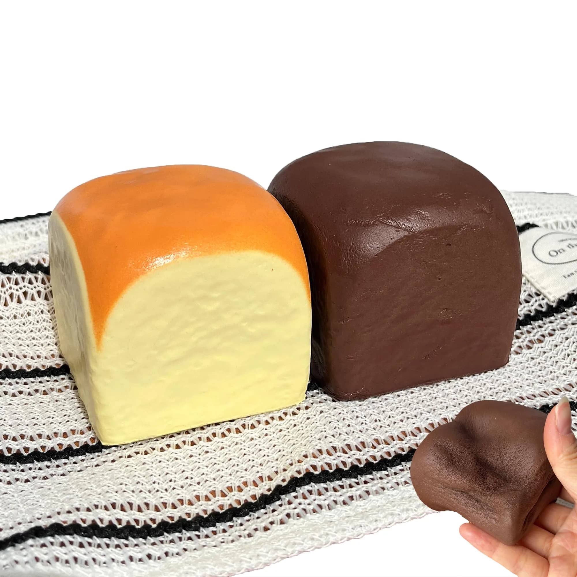 Generic Dumpling Stress Balls 2 Pack | Non-Toxic PU, Slow Rising, Vanilla Scented