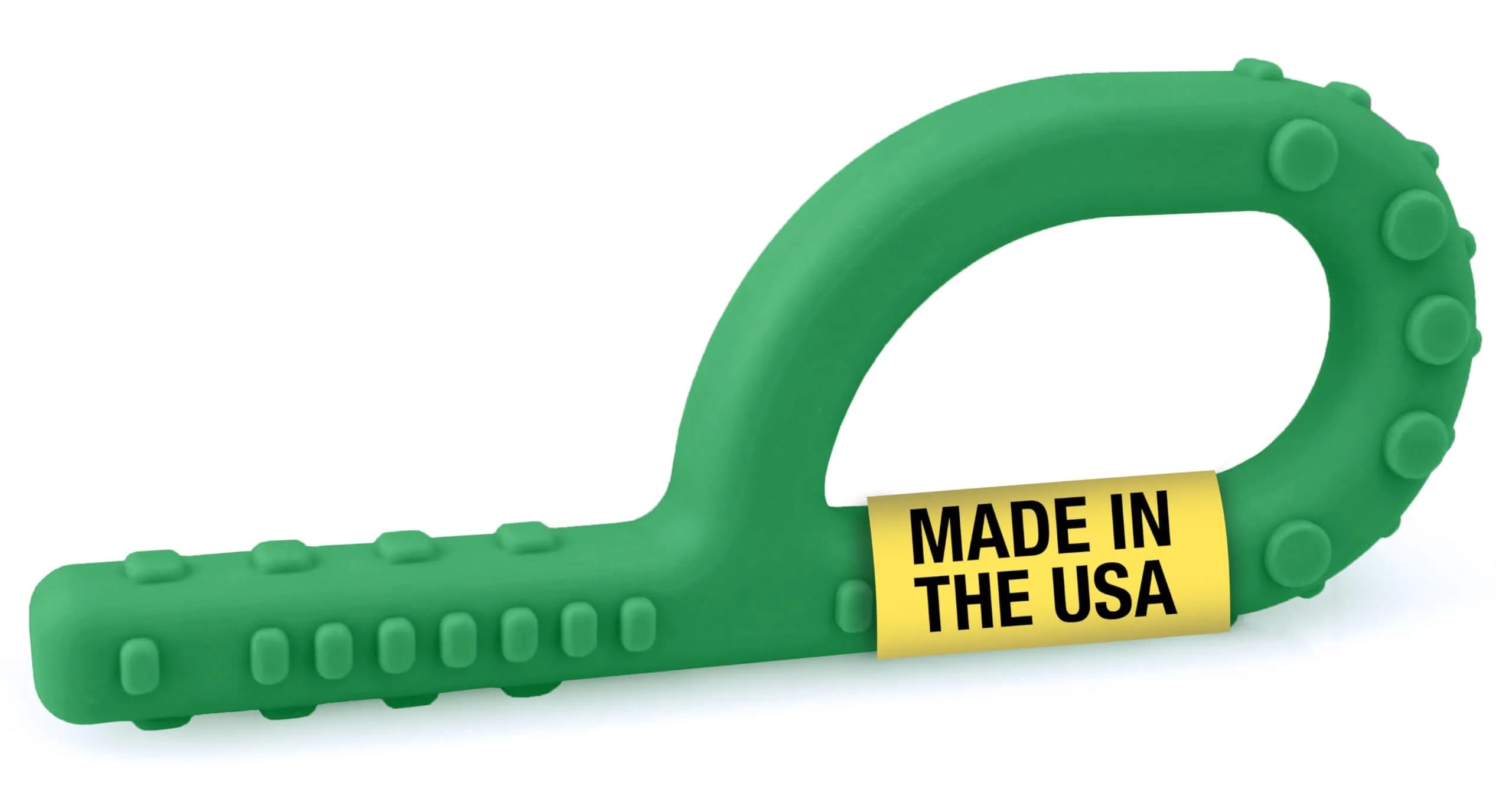 ARK Textured Grabber Sensory Chew XXT Very Firm Forest Green 12.9 cm (5.12" L x 1.92" W x 0.58" Th) | Oral Motor Therapy Tool for Autism, ADHD, SPD