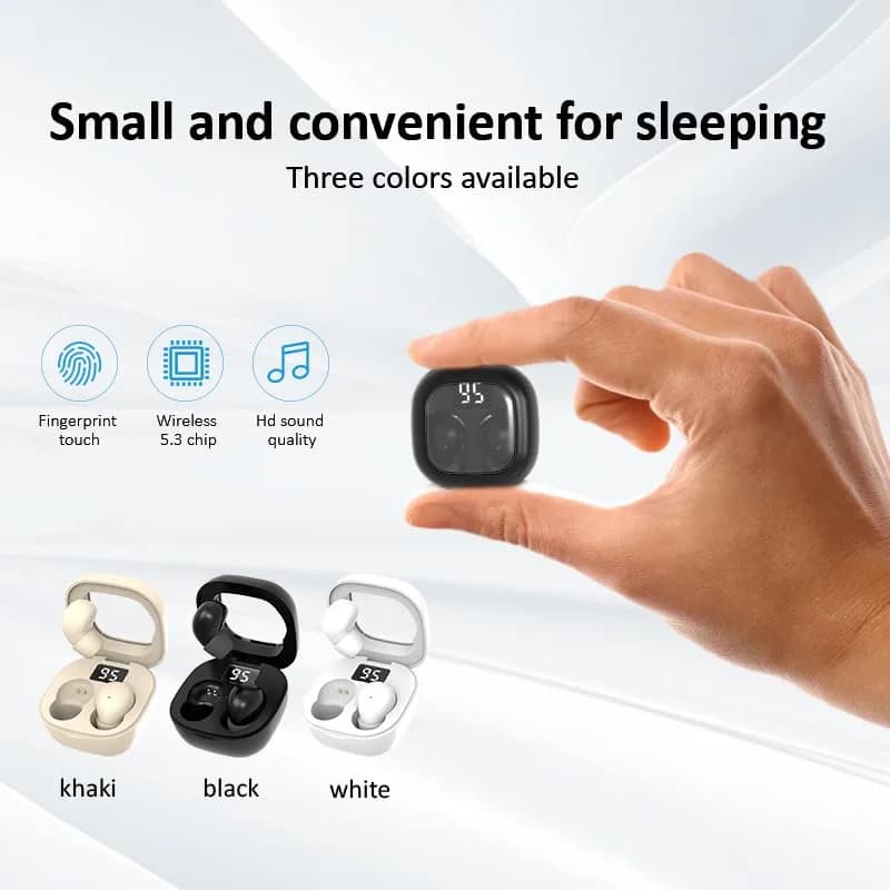 YXYKODM Ultra-Mini Invisible Sleep Earbuds Bluetooth 5.3 for Side Sleepers Small Ears | ENC Noise Cancelling, 20H Playtime thumbnail 3