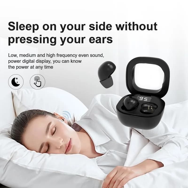 YXYKODM Ultra-Mini Invisible Sleep Earbuds Bluetooth 5.3 for Side Sleepers Small Ears | ENC Noise Cancelling, 20H Playtime thumbnail 7
