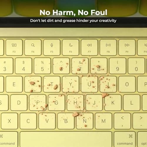 EooCoo Citrus Clear TPU Keyboard Skin for MacBook Neo/Pro 13/14/15/16, Air 13/15, US Layout | Ultra-Thin & Washable thumbnail 4